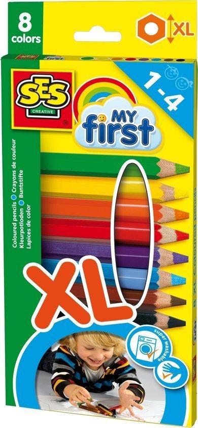 De leukste speelgoed schoencadeautjes - SES My First Kleurpotloden XL