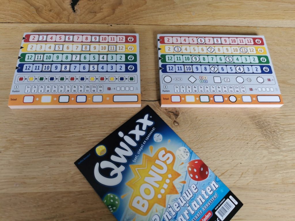 Qwixx Bonus - Qwixx dobbelspel uitbreiding