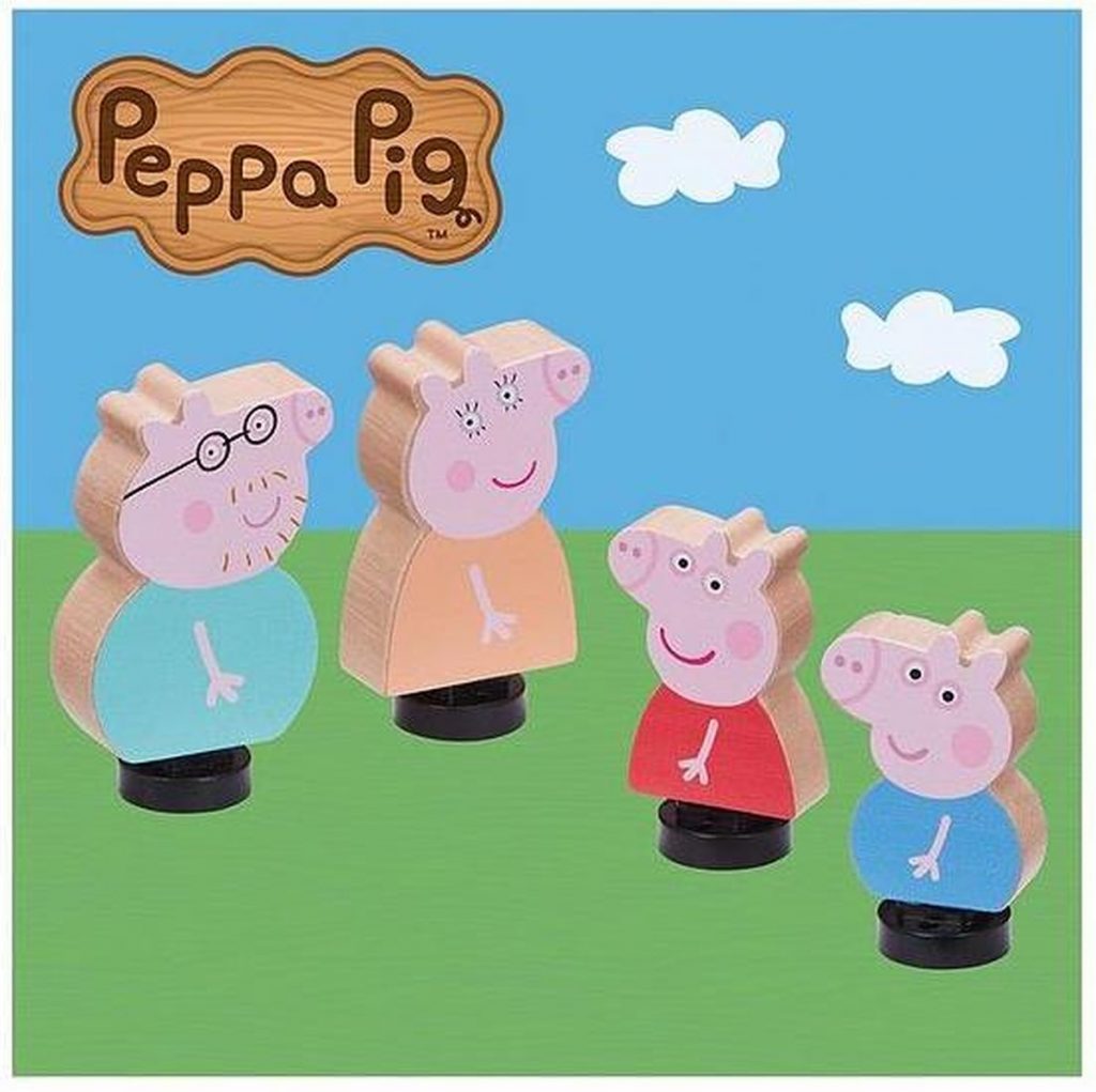 Peppa Pig - Houten Familie - 4 Figuren