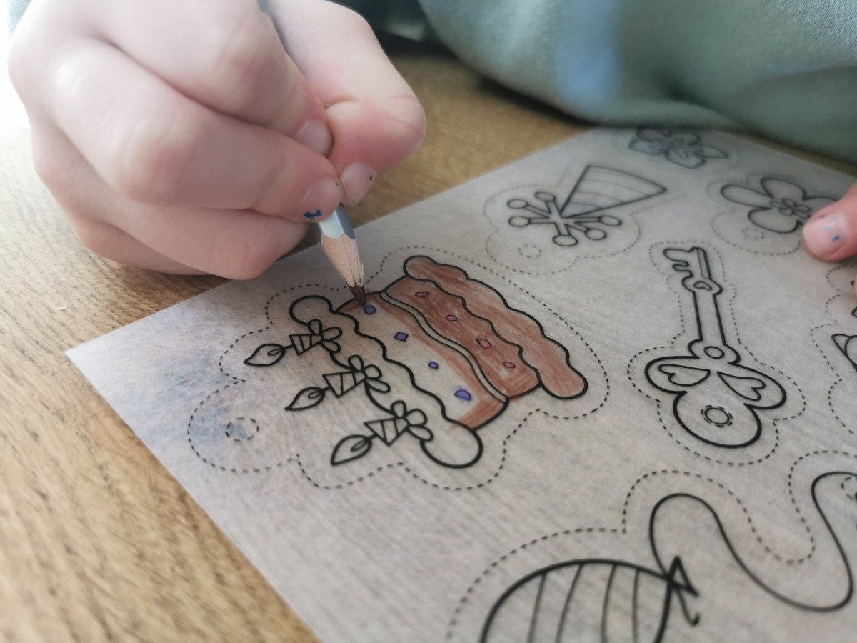 Krimpie dinkie krimpfolie wit voor inkjetprinter (4 vellen